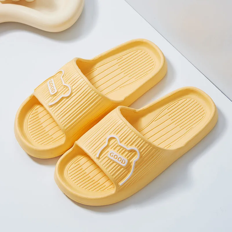 1 Pair Of Letter Cartoon Pattern EVA Slippers