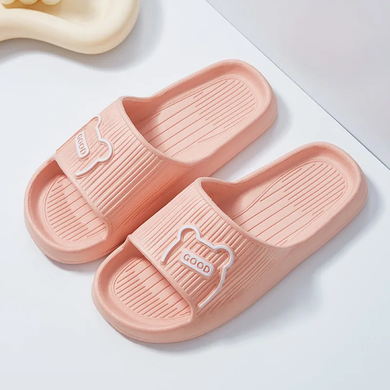 1 Pair Of Letter Cartoon Pattern EVA Slippers