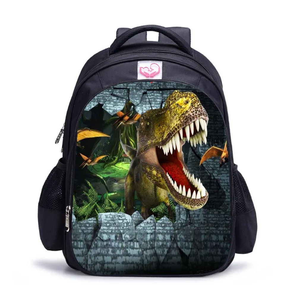 3D Dinosaur Backpack School Bags Bookbag for Boys Kids Gifts