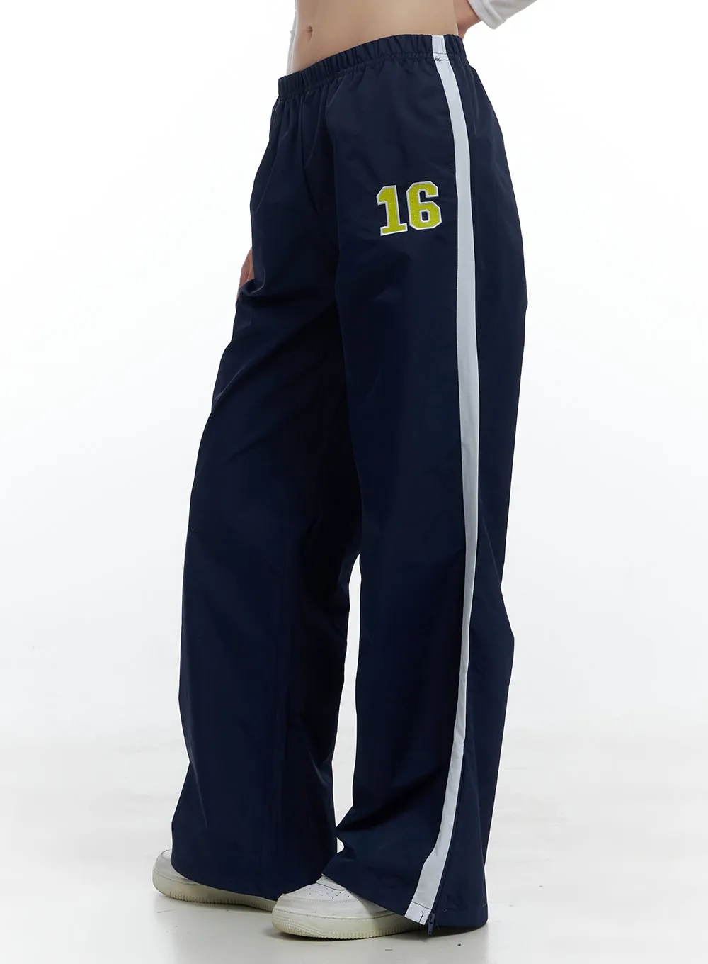 Activewear Nylon Lettering Pants CS419