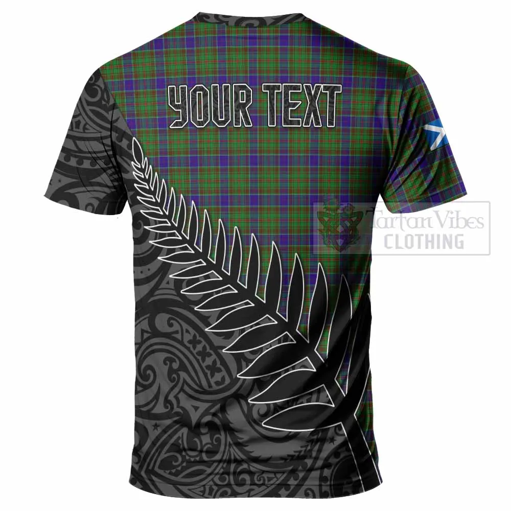 Adam Crest Tartan T-Shirt with New Zealand Silver Fern Half Style