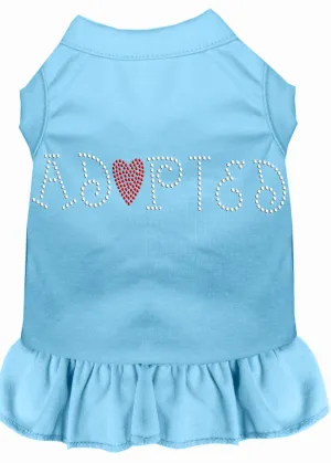 Adopted Rhinestone Dress Baby Blue Lg (14)