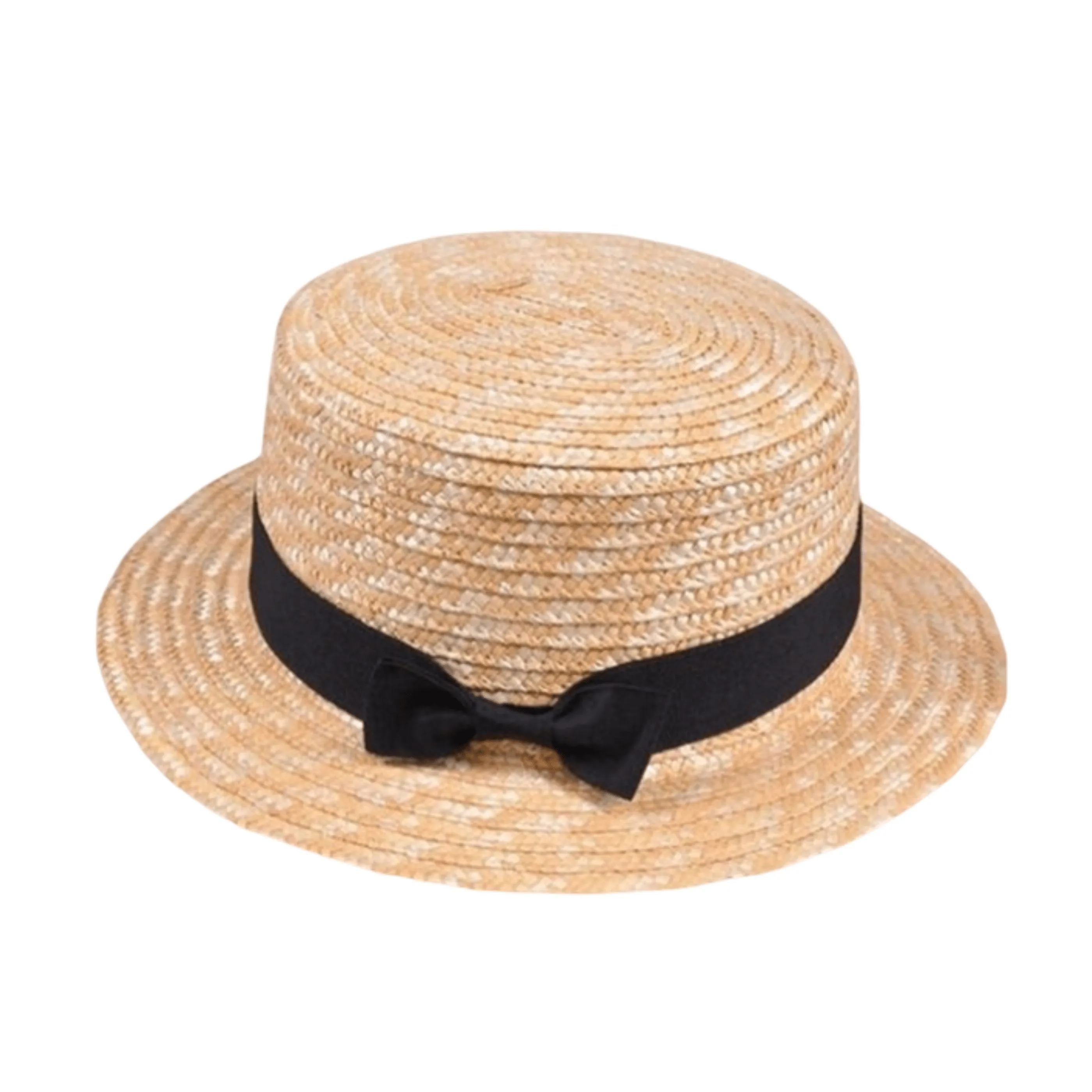 Adorable Kids' Large Brim Straw Sun Hat with Bowknot