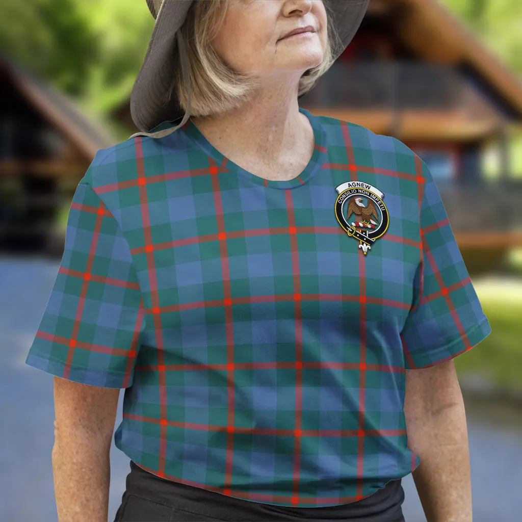 Agnew Ancient Tartan T-Shirt with Family Crest