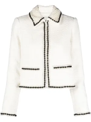 Alice   Olivia Jackets White