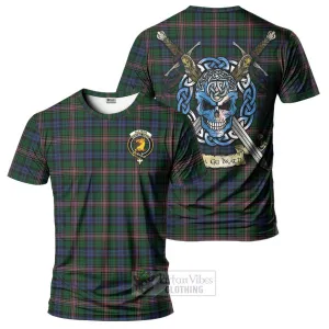 Allison Tartan T-Shirt with Family Crest Celtic Skull Style