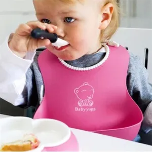 Baby Food Silicone Bibs Cute Animals Meals Saliva Feeding bib baberos Newborn Functional bib bavoir bebe babador de silicone