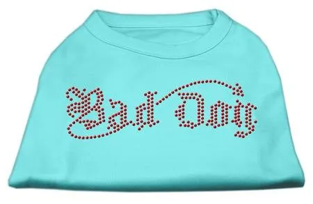 Bad Dog Rhinestone Shirts Aqua M (12)