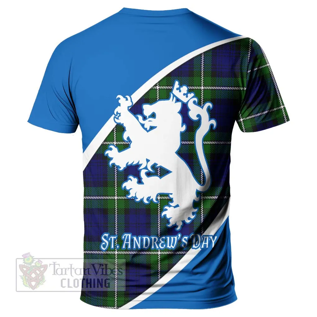 Bannerman Family Crest Tartan T-Shirt Celebrate Saint Andrew's Day in Style