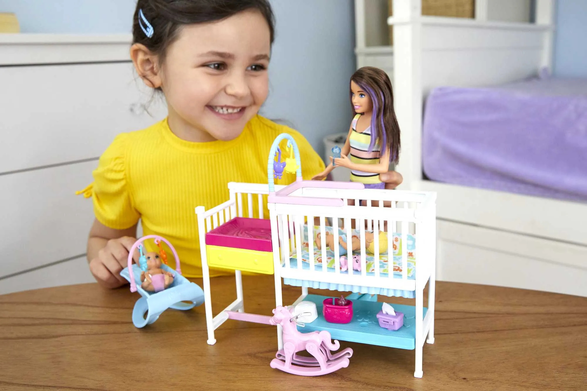 Barbie Skipper Babysitters Inc. Nap 'N' Nurture Nursery Playset