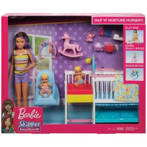 Barbie Skipper Babysitters Inc. Nap 'N' Nurture Nursery Playset