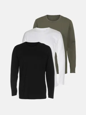 Basic Long Sleeve T-Shirt - Package Deal (3 pcs.)