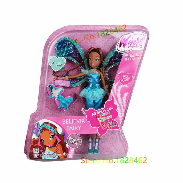 Believix Fairy&Lovix Fairy Winx Club Doll rainbow colorful girl Action Figures Fairy Bloom Dolls with Classic Toys For Girl Gift