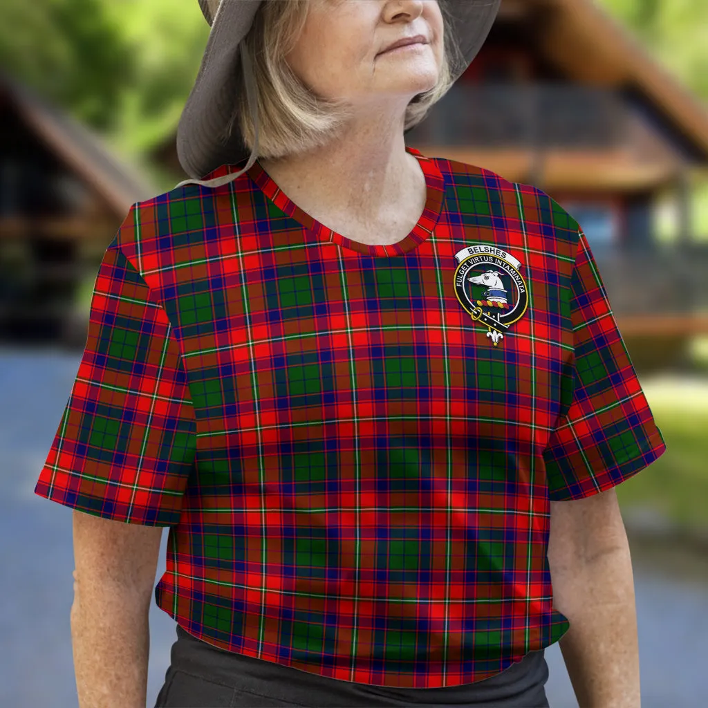 Belshes Tartan T-Shirt with Family Crest