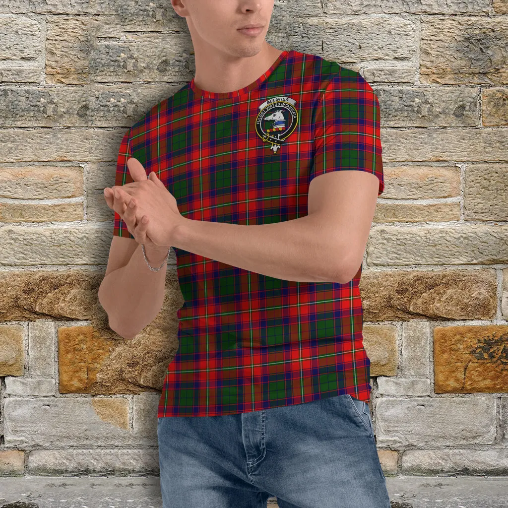 Belshes Tartan T-Shirt with Family Crest