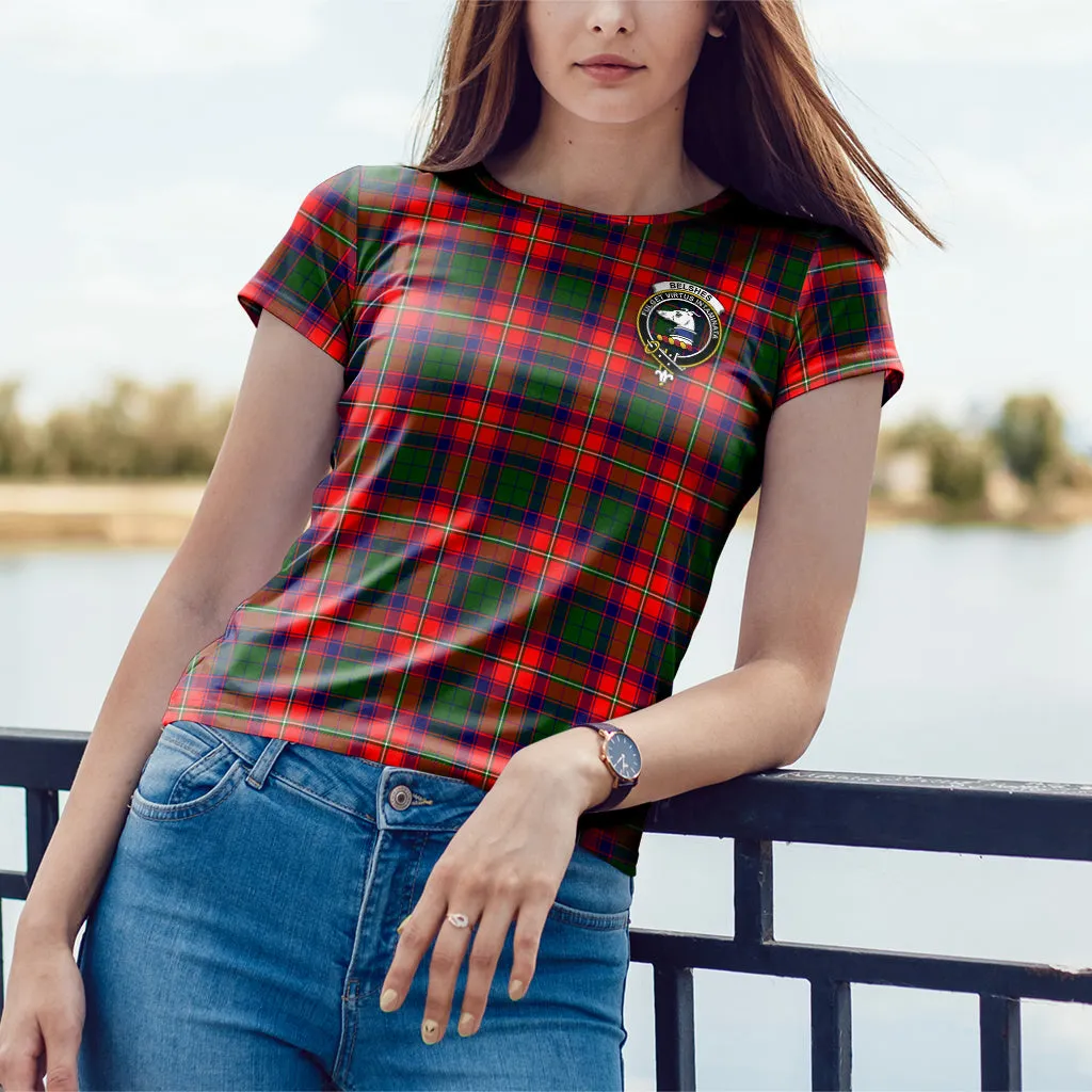 Belshes Tartan T-Shirt with Family Crest