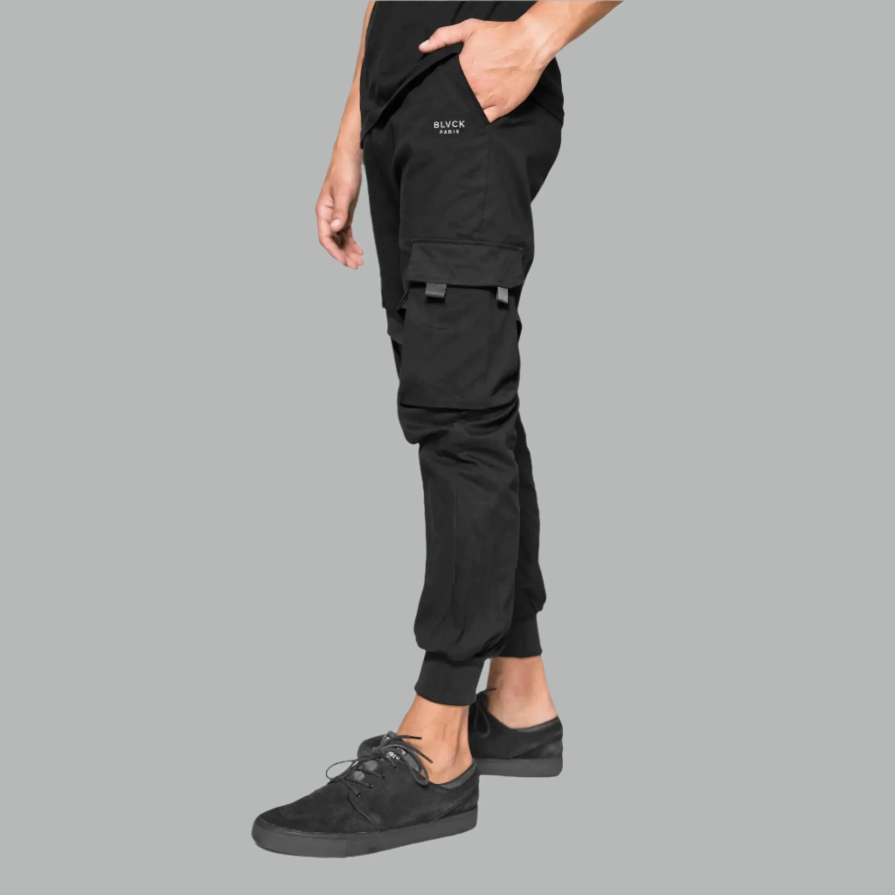 Blvck Paris - "Blvck Tokyo Pants" - Black Two Shades - Unisex