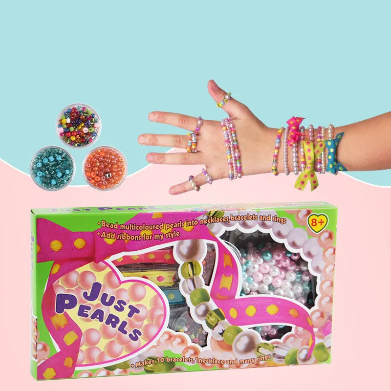 Bracelet String Beads Jewelry Making Set DIY Handmade Education Toy for Girls