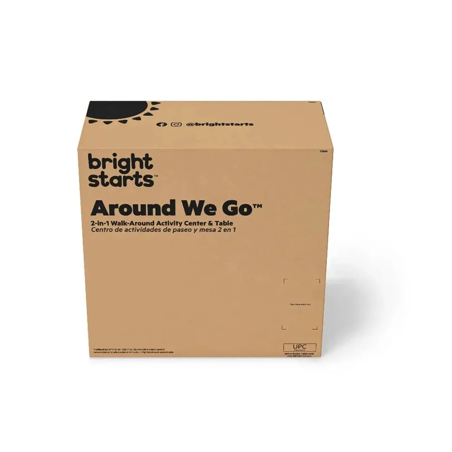 Bright Starts  Around We Go 2-in-1 Walk-Around - Tropic Coral