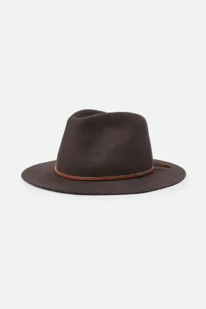 Brixton Wesley Fedora - Coffee