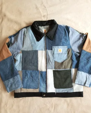 Carhartt Rework style Denim patchwork Jackets 15 pcs