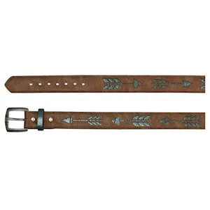 CATCHFLY GIRLS BELT METALLIC TURQ UNDERLAY