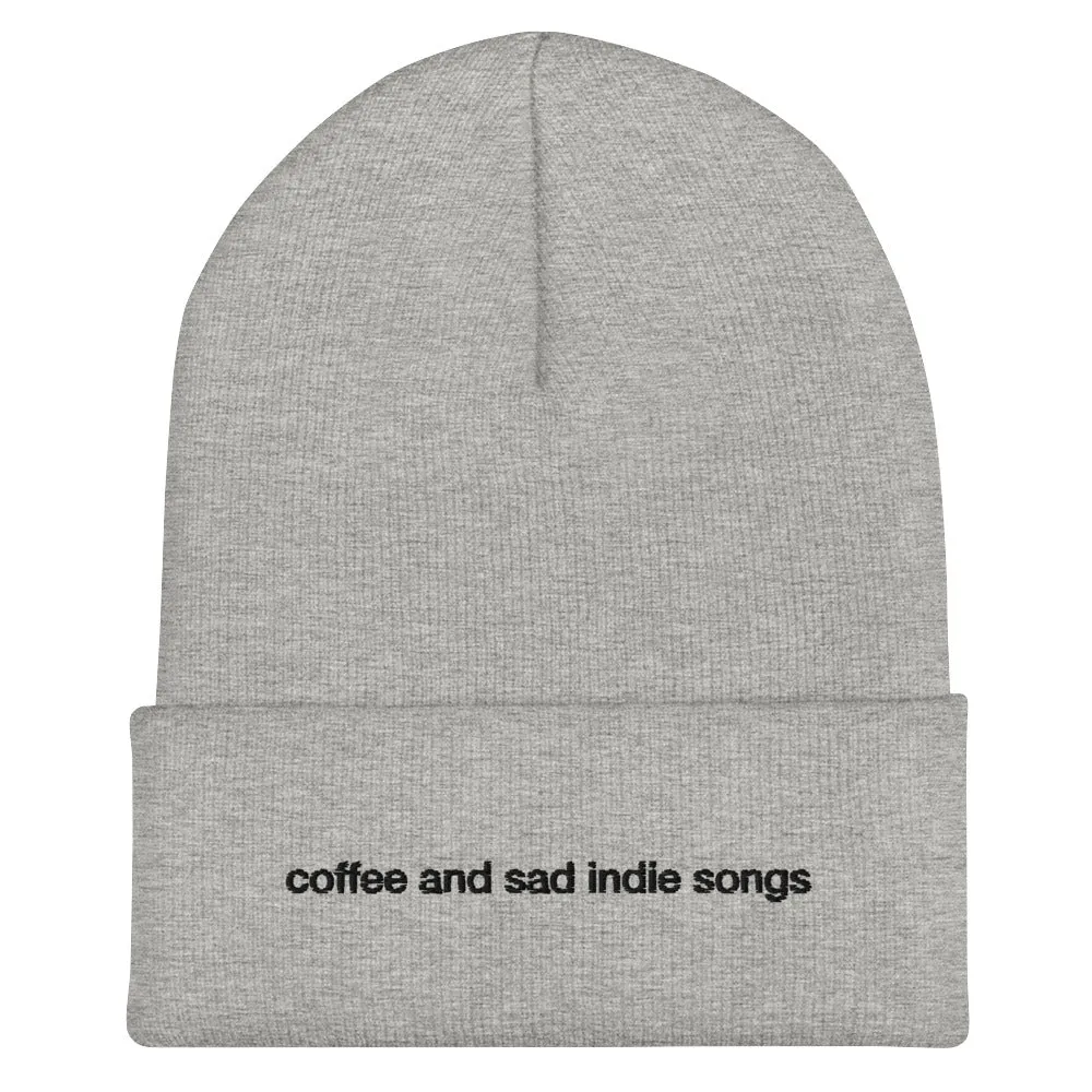 coffee and sad indie songs Beanie