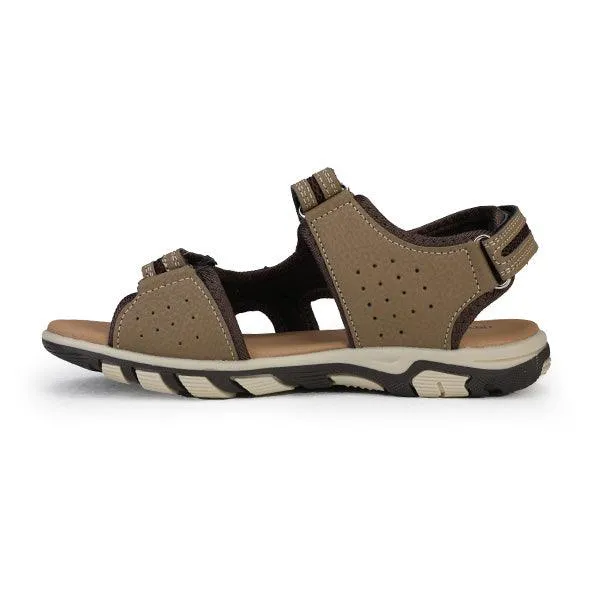 DARK BROWN GIRLS TREKKERS SANDAL