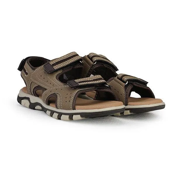 DARK BROWN GIRLS TREKKERS SANDAL