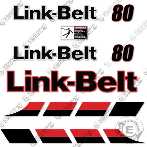 Fits Link-Belt 80 Decal Kit Excavator