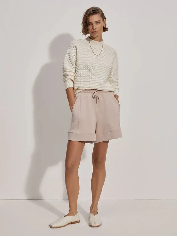 Franco Knit Crew Sweater Egret