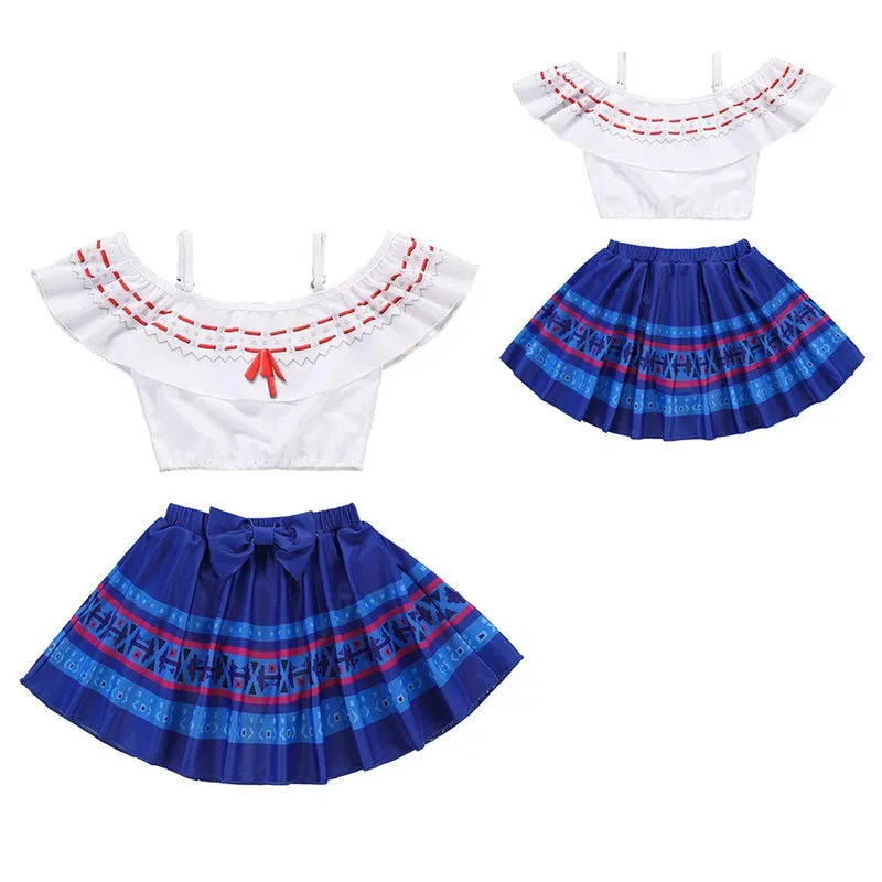 Girls 2PCS Cute Cosplay Princess Bikini Swimsuit Set