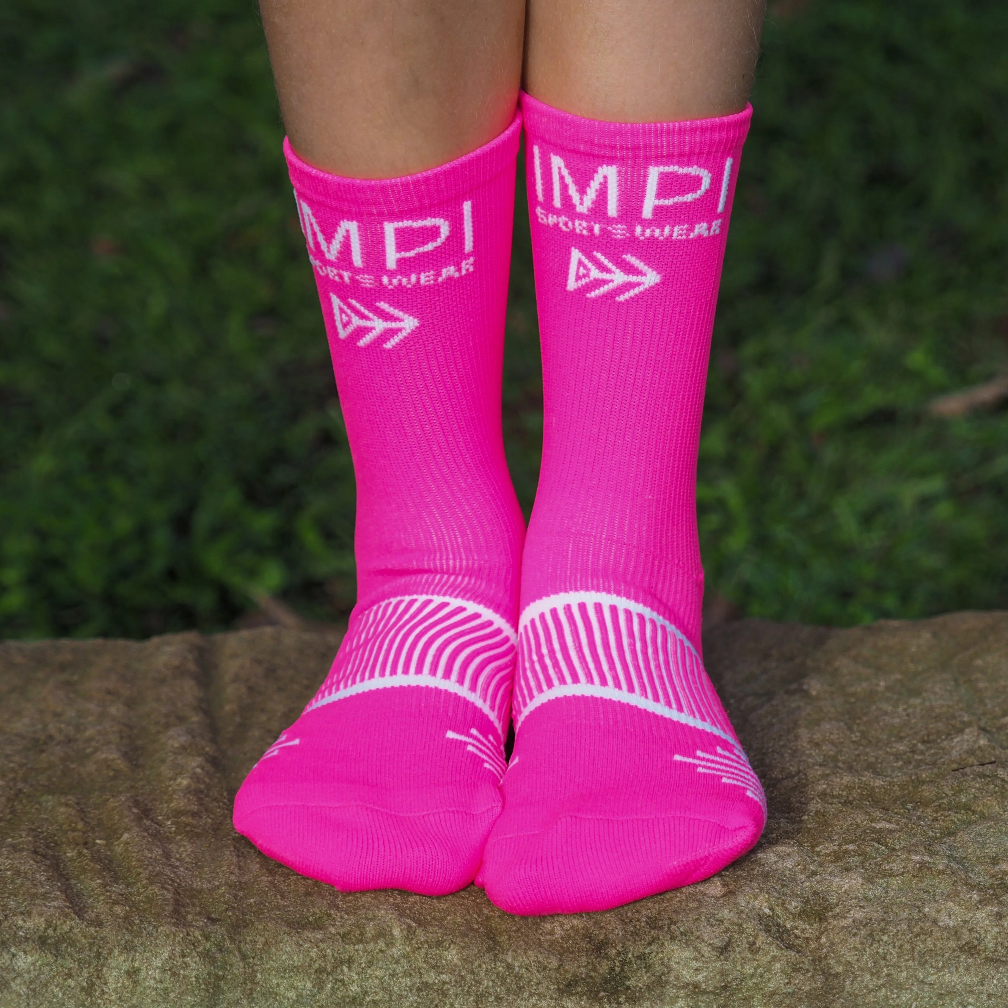 IMPI Socks - Hot Pink/White