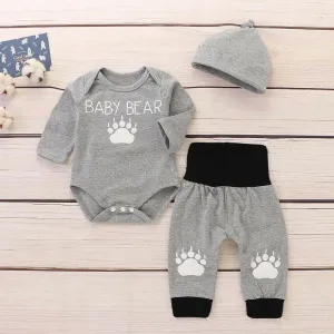 Infant Baby Boys Girls Cotton Clothes Long Sleeve