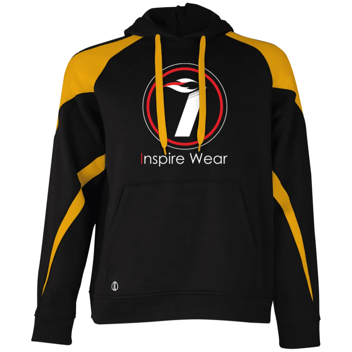 Inspire Wear logo Athletic Colorblock Fleece Hoodie