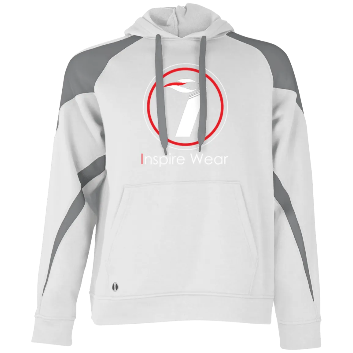 Inspire Wear logo Athletic Colorblock Fleece Hoodie