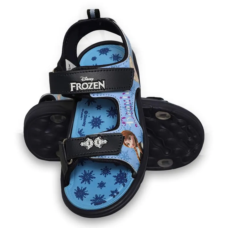 Kidsville Kids Girls Frozen Printed Navy Sandals