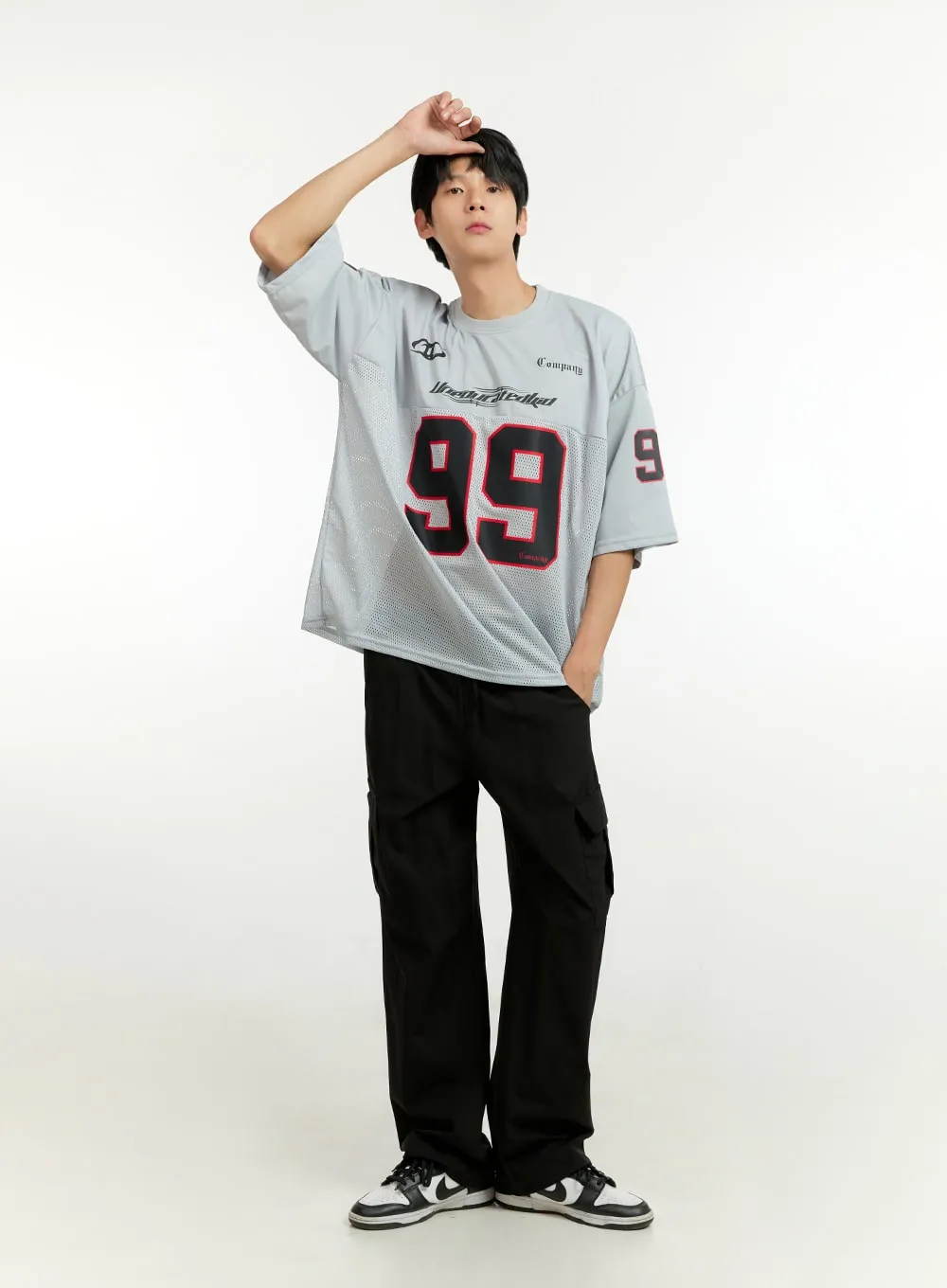 Men's Activewear Oversize Fit Jersey T-Shirt IL412