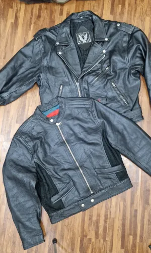 Mens vintage motorbike leather jackets