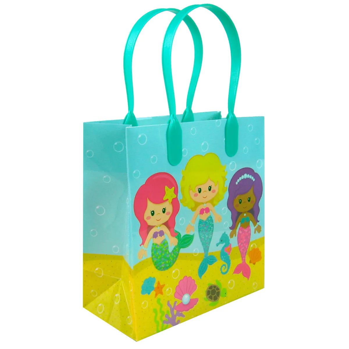 Mermaid Party Favor Bags Treat Bags - Set of 6 or 12