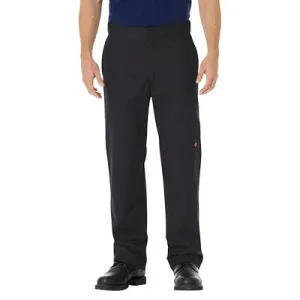 NEW - Dickies Men's FLEX Regular Fit Straight Leg Double Knee Work Pants - Black 36x30