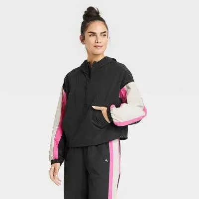 New - Joylab Women's Pullover Winter Hooded Windbreaker Jacket