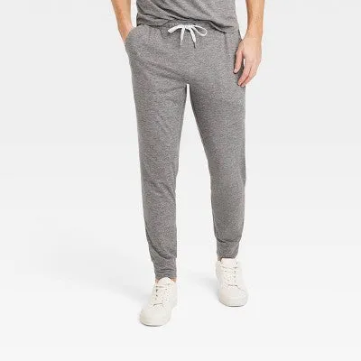 New - Men's Soft Stretch Joggers - All In Motion Heathered Black S