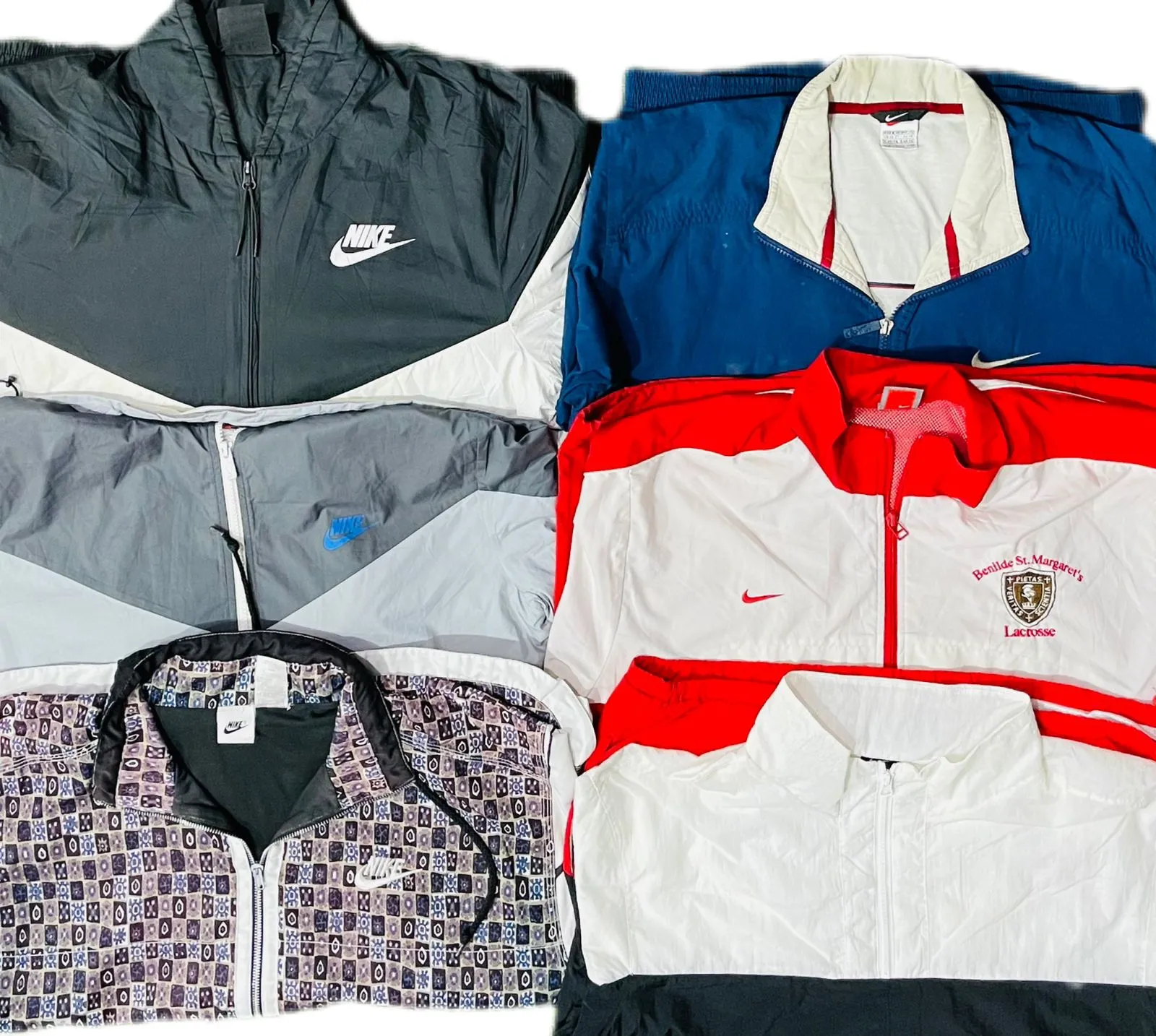 Nike parachute jackets 13 pcs