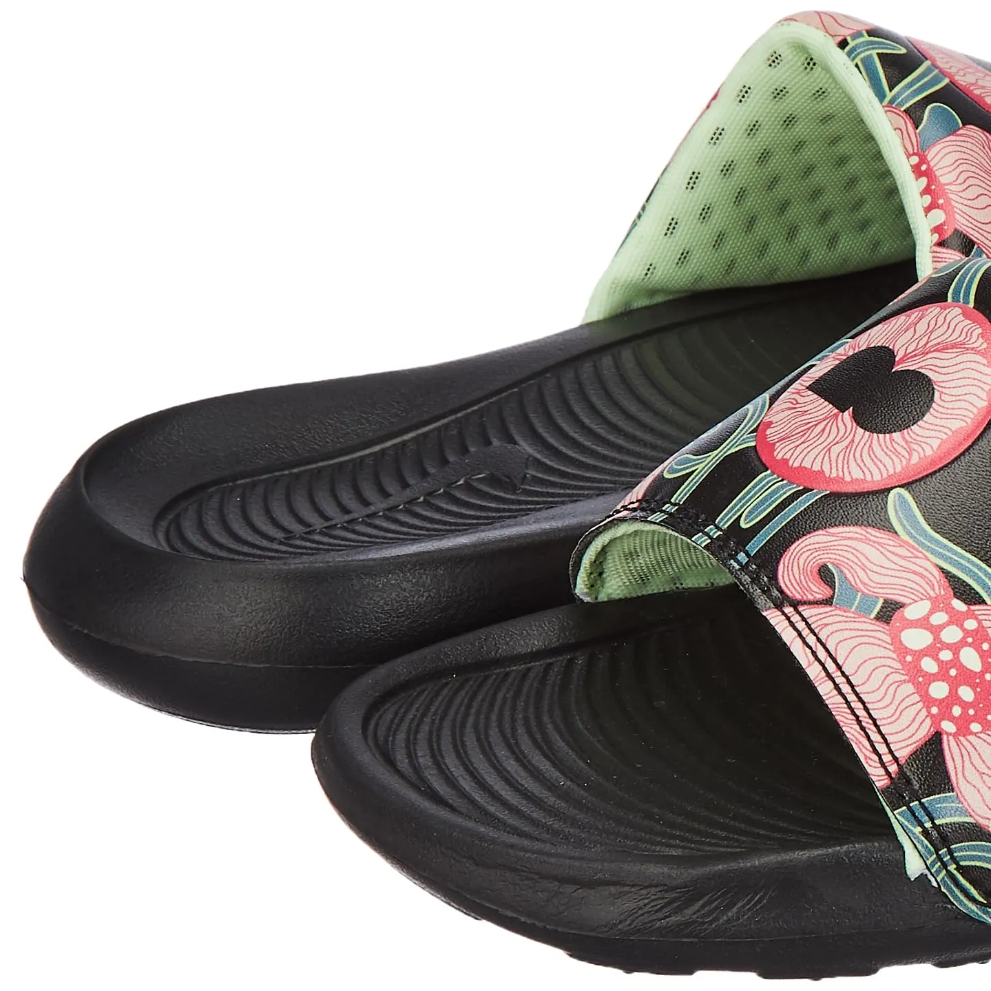 Nike W VICTORI ONE Slide Osaka-Black/Barely Volt-Mineral Teal-HOT PUNCH-FJ6767-001-4.5UK