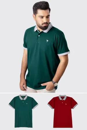 Pack of 2 Polo Shirts (Plus Size) - S24 - MP0402P