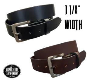 "The Scranton" 1 1/2" Leather Dress Belt