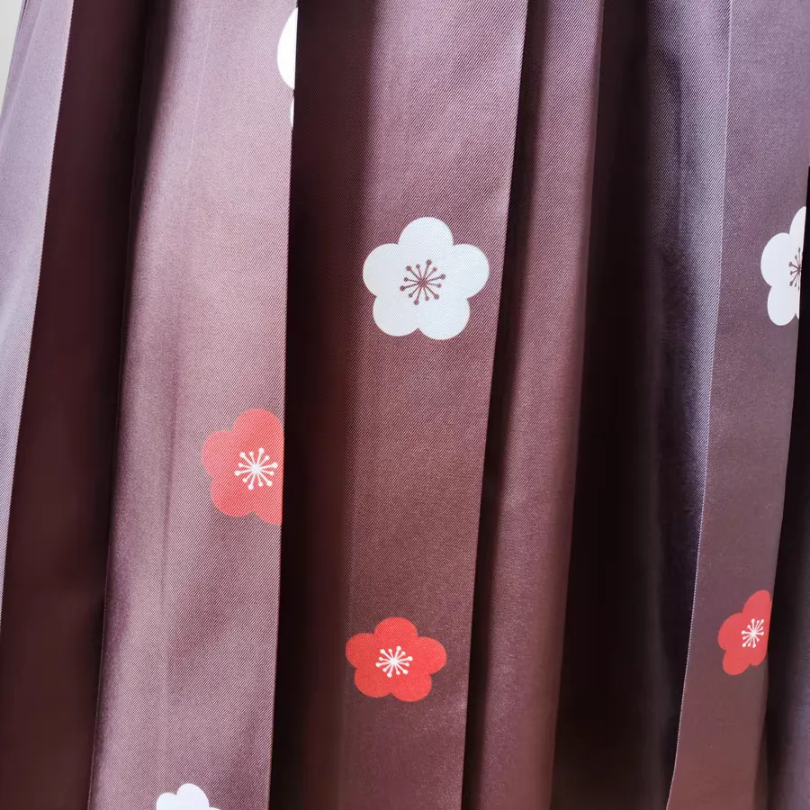 Red Sakura Hakama Set