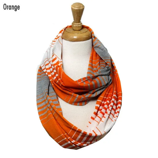 Scarf women's college footbal team infinity scarf