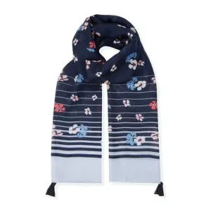 Scattered Floral Stripe Scarf